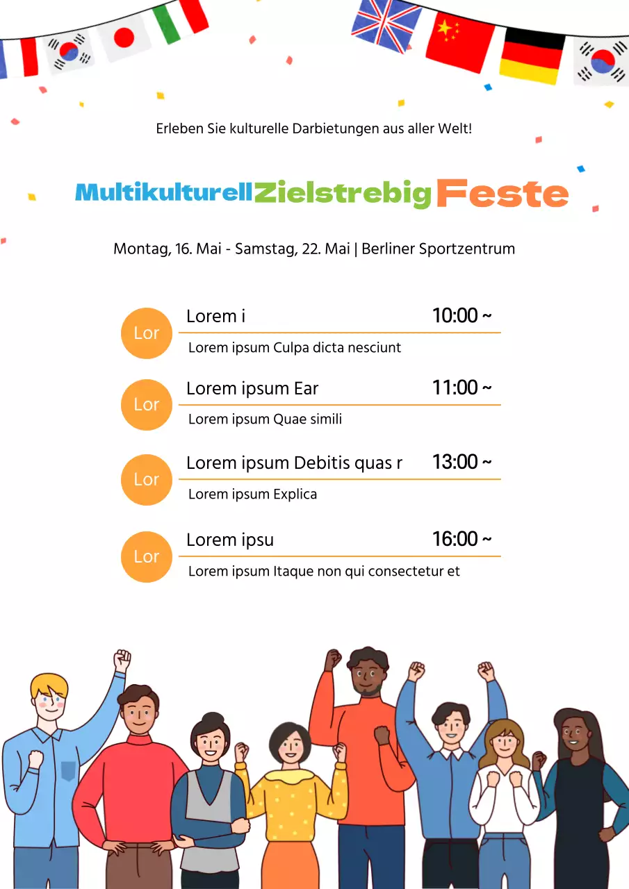Feier des Welttages Multikulturelles Einheitsfest Verständnis und Anerkennung für multikulturelle Familien