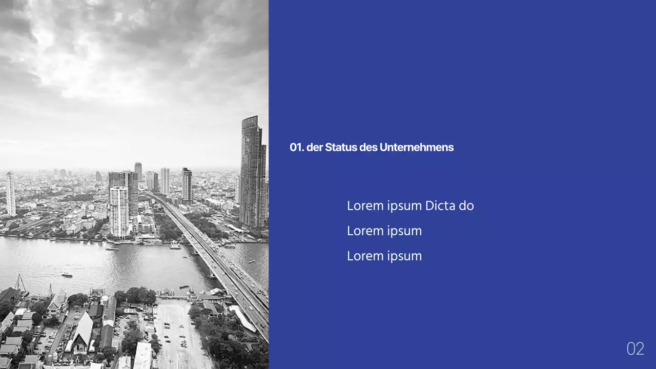 Einfaches Firmenprofil