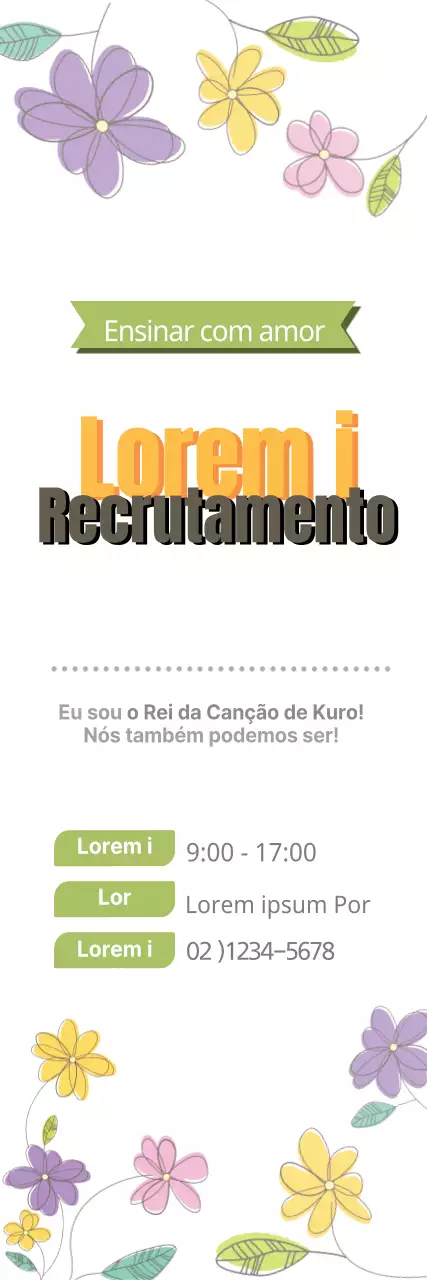 Recrutamento de membros para aulas de bead singing