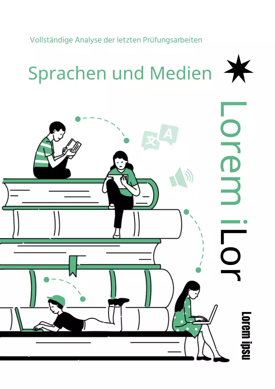 Der Einband des SAT Language Buches ist in einem einfachen grünen Farbton gehalten.