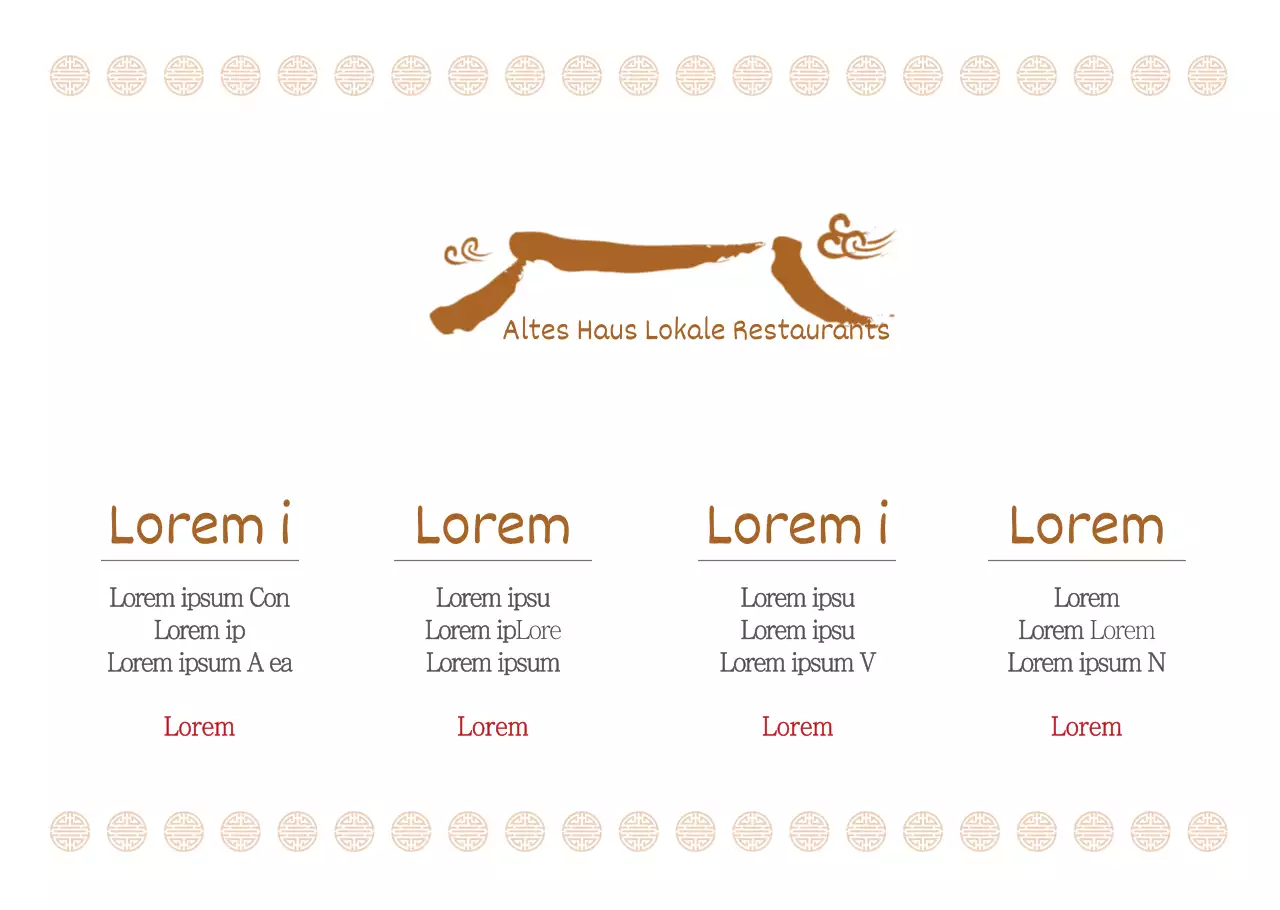 Traditionelle koreanische Menütafel Transparentpapier