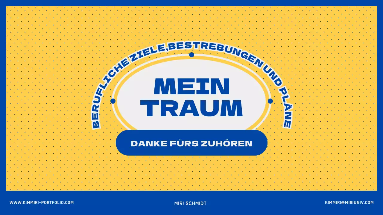 Blauer und gelber College-Laufbahnplan