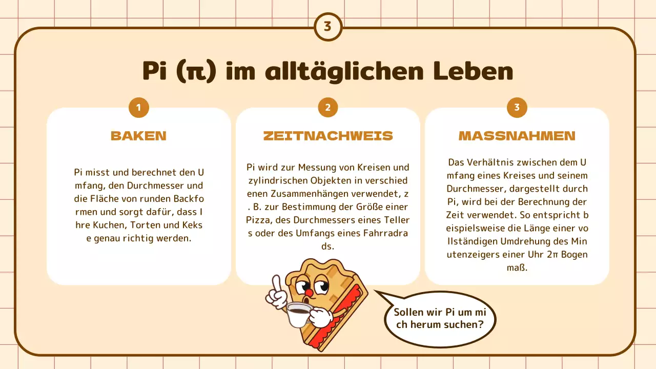 Niedlicher Cartoon Umfassende Bildung in Beige und Braun