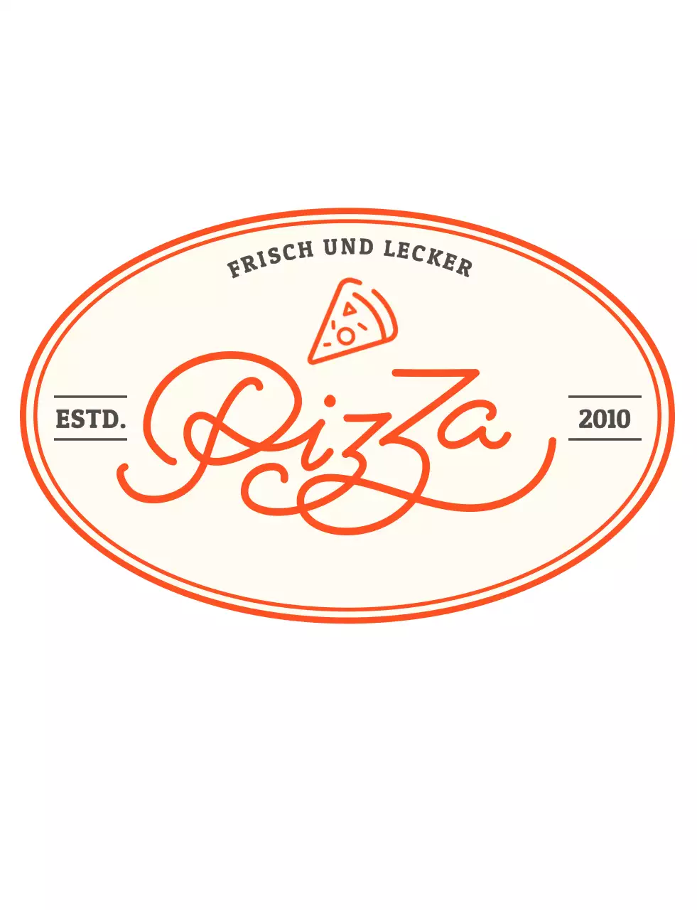 Rotes Pizzeria-Logo Restaurant-T-Shirt