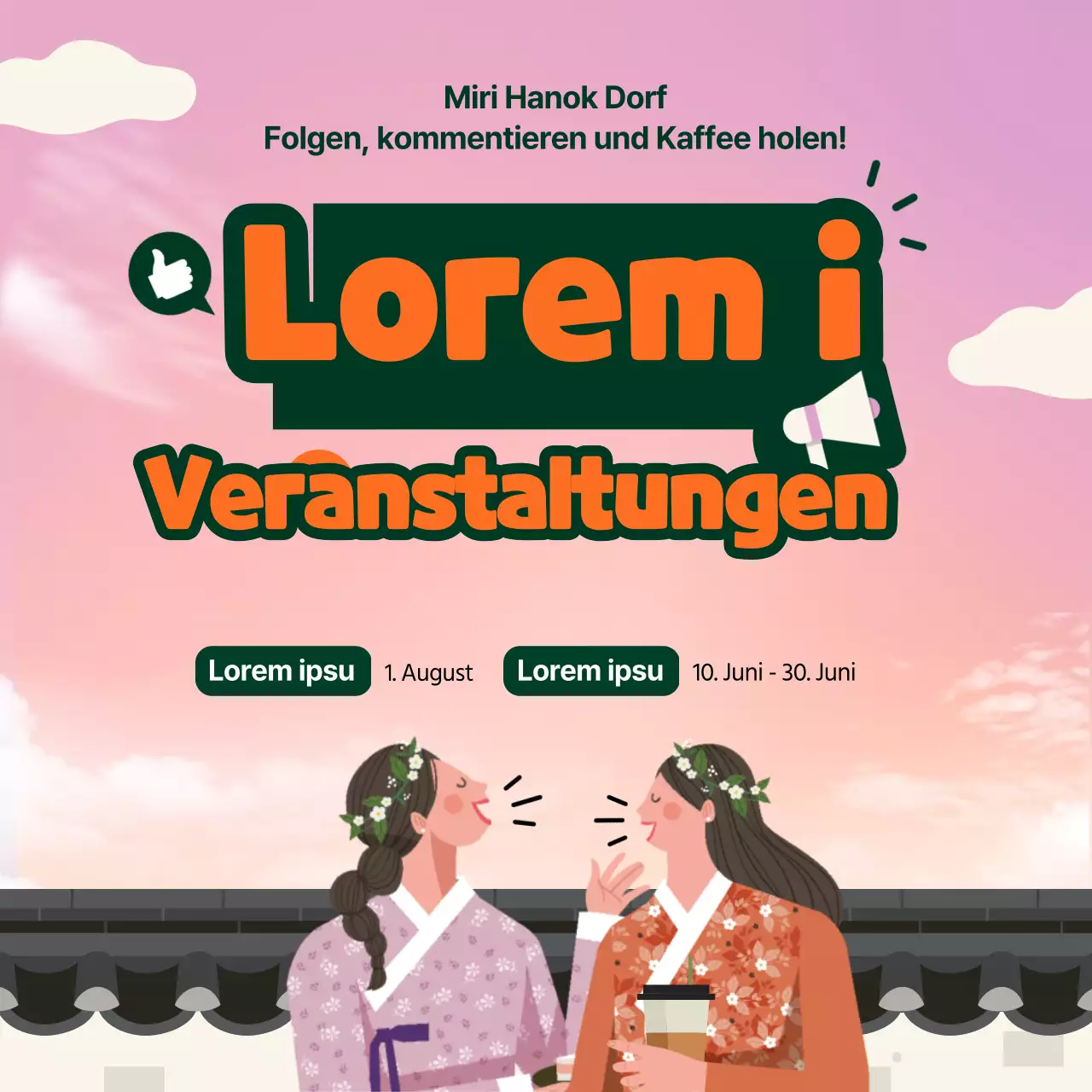 Verbreiten Sie die Botschaft mit Illustrationen von Menschen in Kostümen