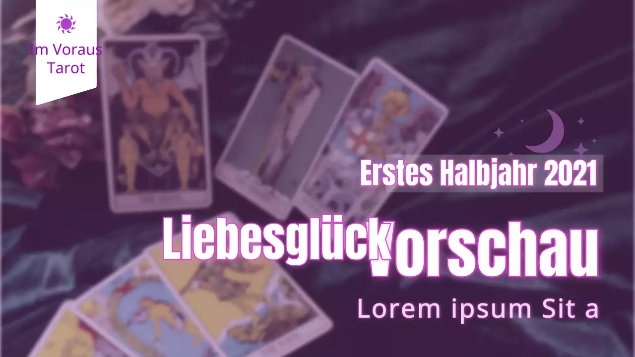 Lila Tarotkarte Neujahrshoroskop