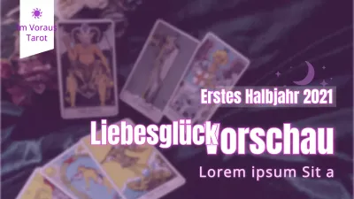 Lila Tarotkarte Neujahrshoroskop
