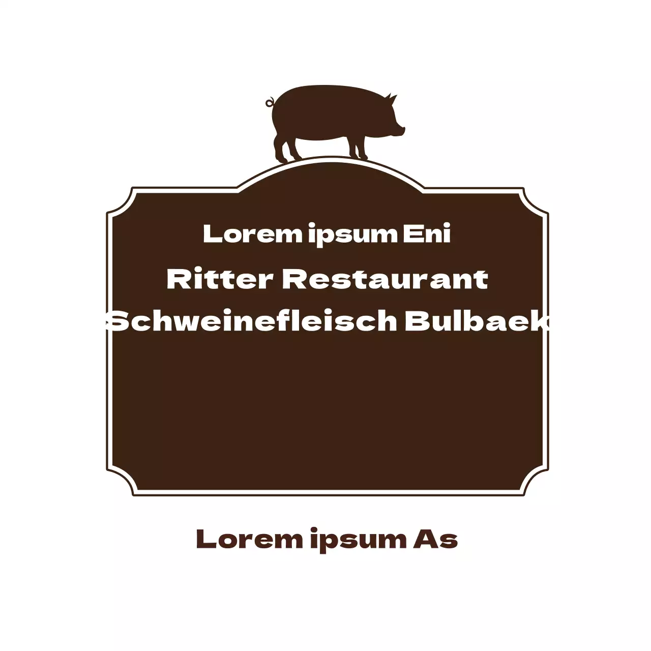 Schweinefleisch Bulgogi Etikett Aufkleber