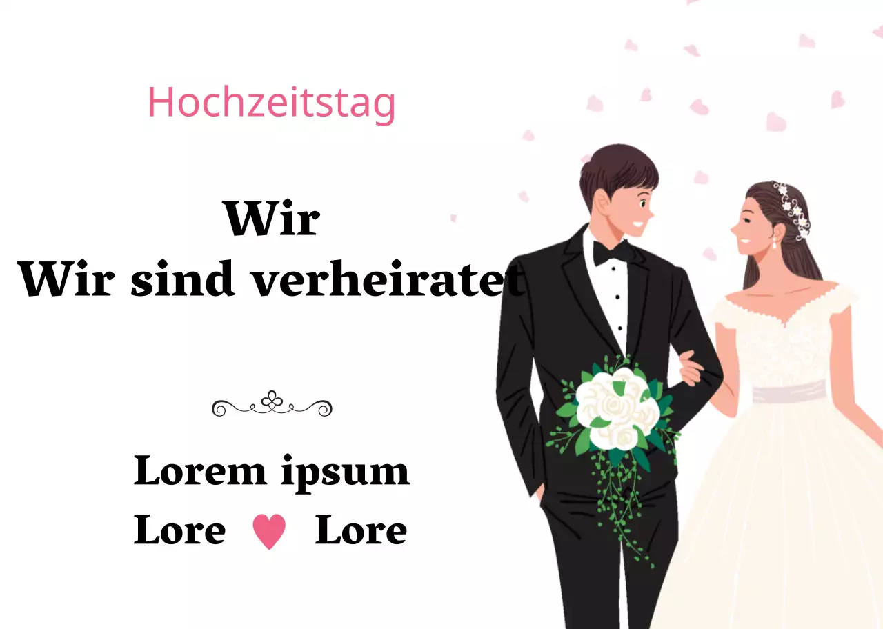Weiß Luxuriöse florale Illustration Hochzeit