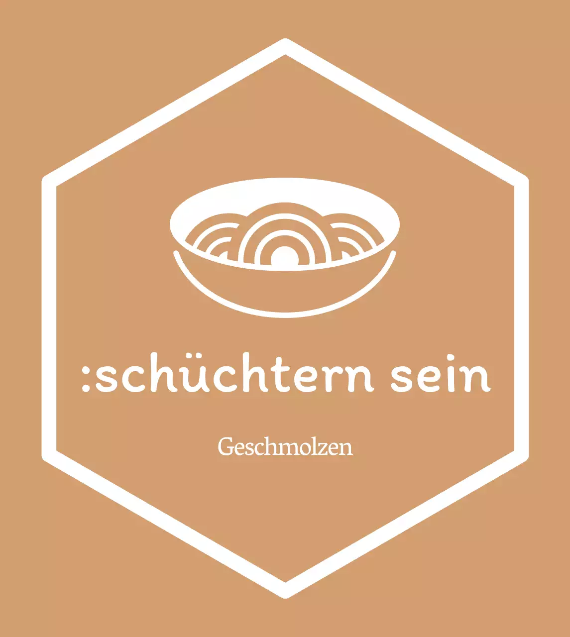 Einfaches koreanisches Restaurantschild in Gold