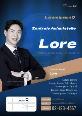 Ein abschreckendes Kanzleiplakat