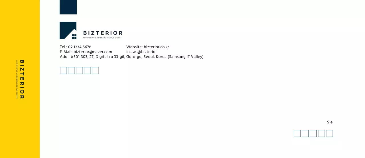 Gelbe einfache Ikone Interieur