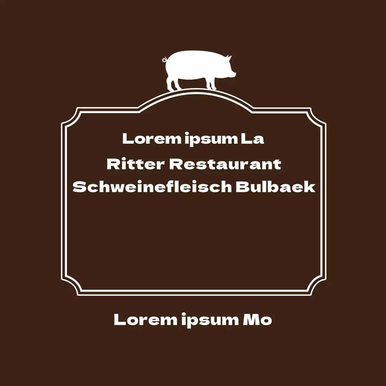 Schweinebauch-Etikett-Aufkleber