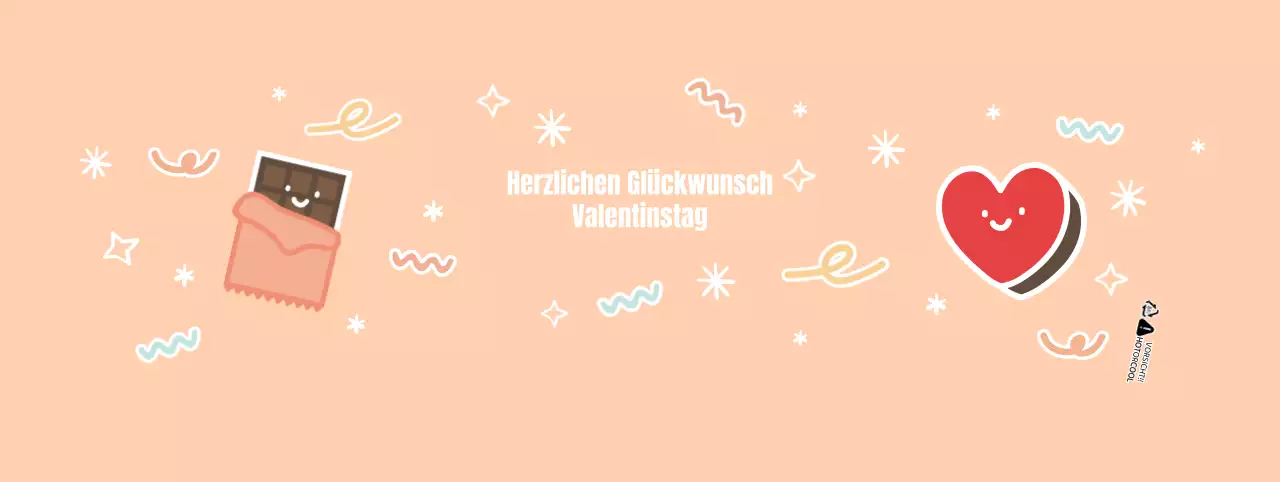 Rosa Valentine Niedliche Schokolade Becherhalter