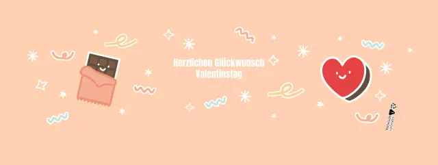 Rosa Valentine Niedliche Schokolade Becherhalter