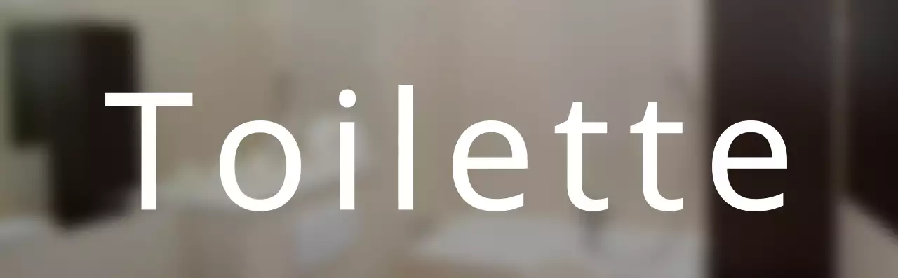 Einfache Stil-WC-Textführung