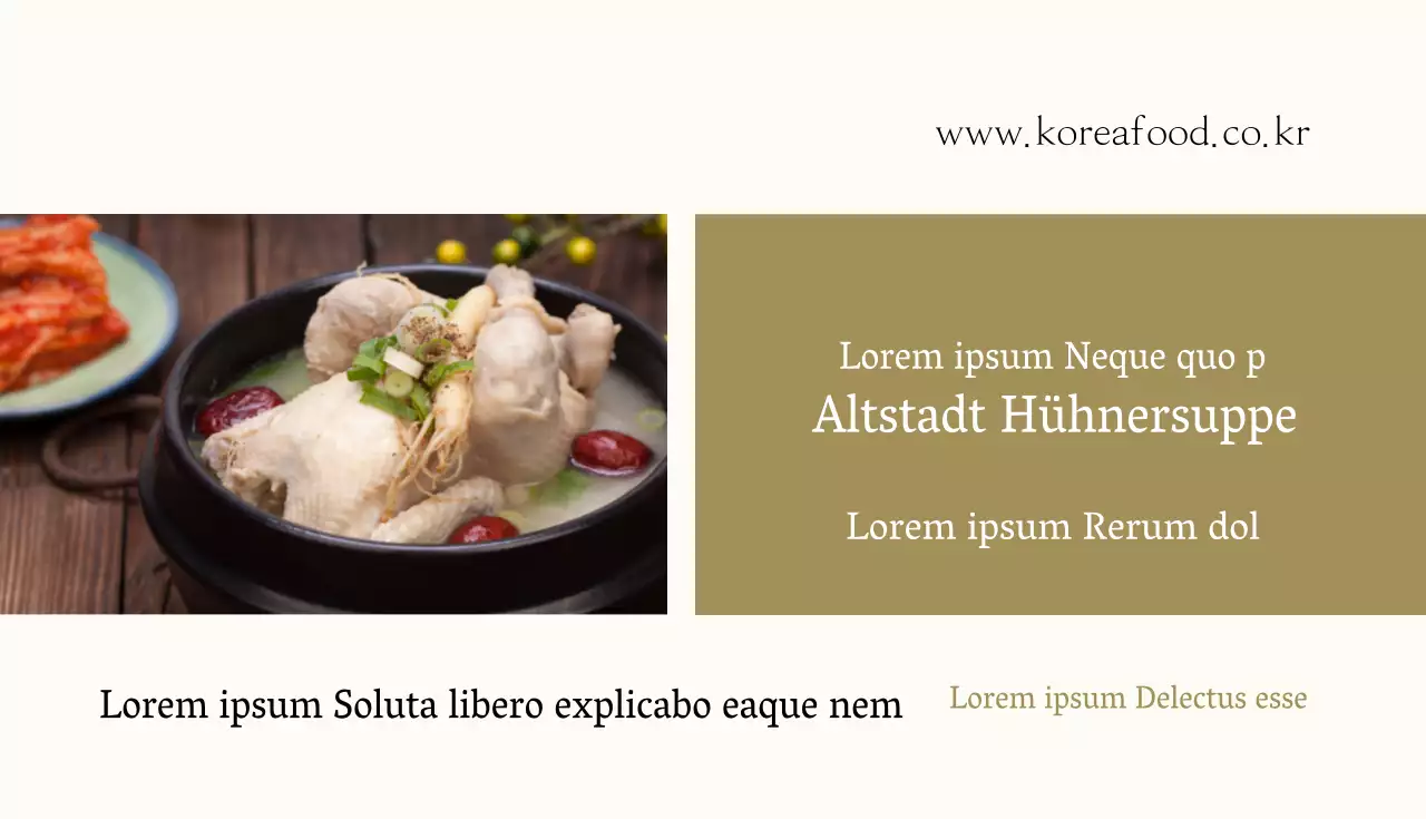 Visitenkarte für ein japanisches Restaurant