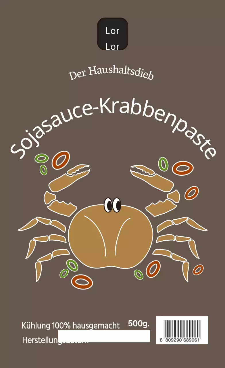 Meeresfrüchte Sojasauce Krabbenpaste