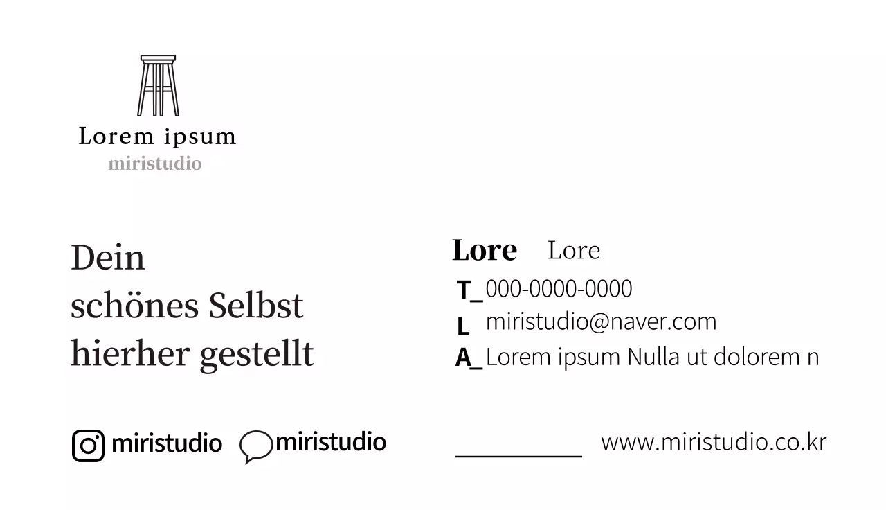 Retro-Fotostudio mit braunen Illustrationen