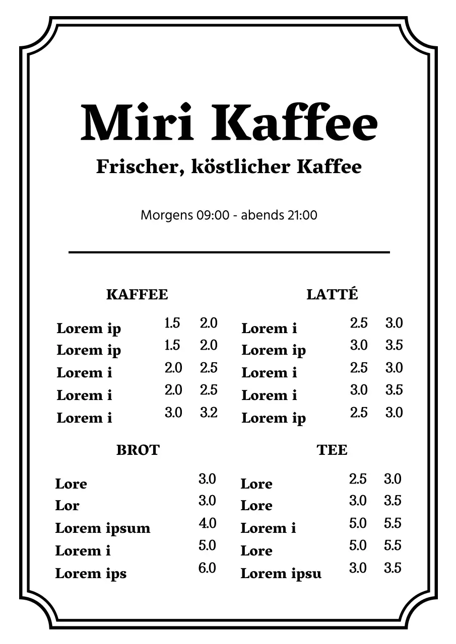 43157_Café-Menü-Tafel