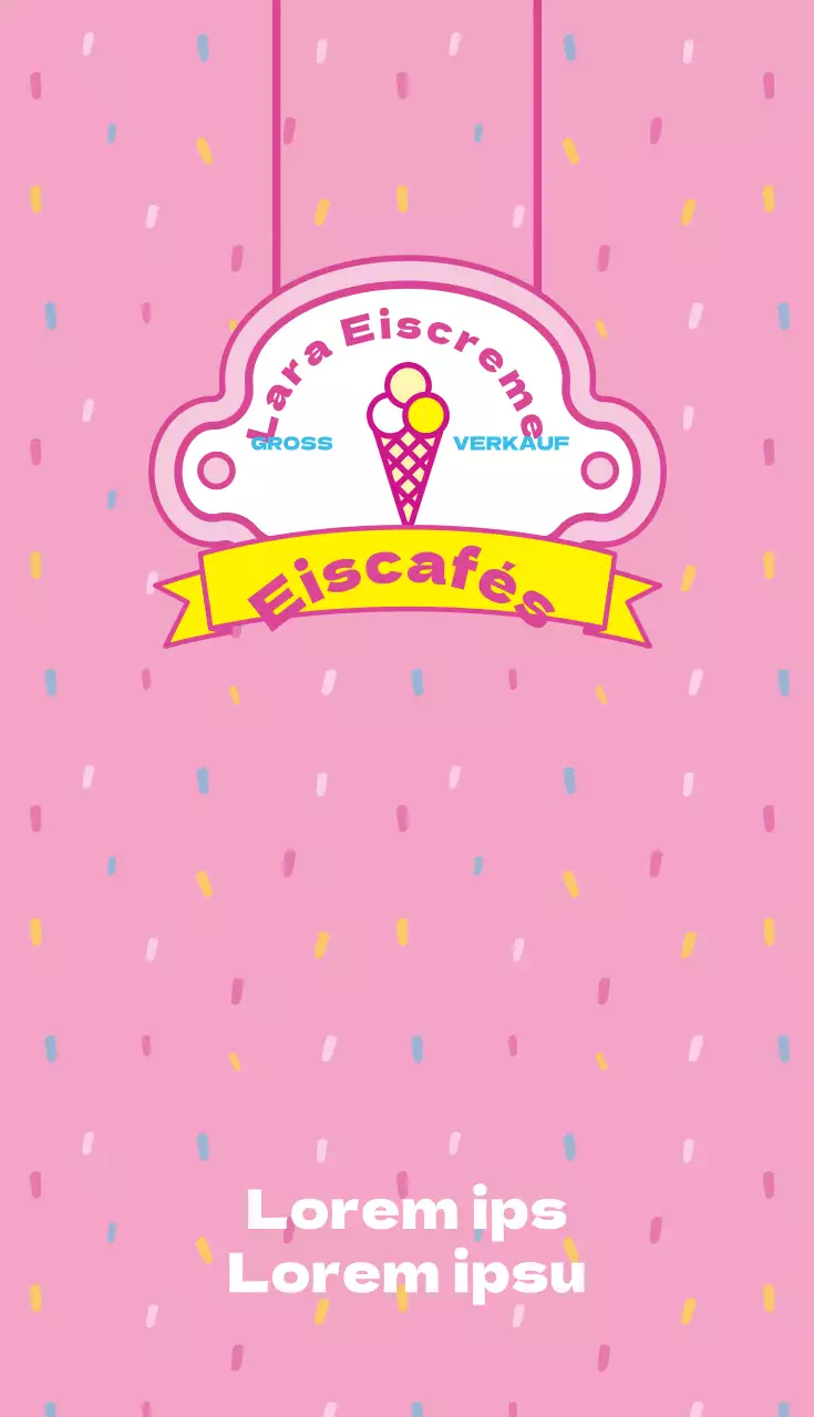 Lala Eiscreme Visitenkarte