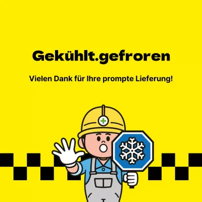 Aufkleber für Tiefkühlkost