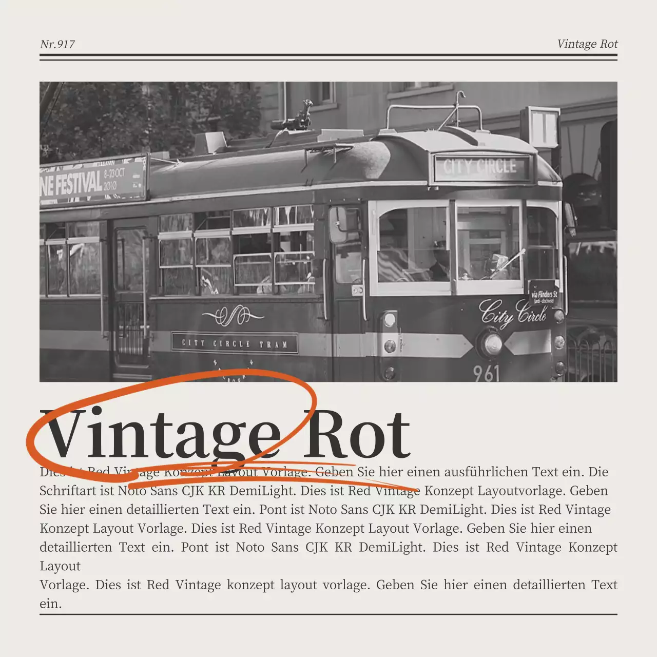 Mehrfarbiges, vom Vintage-Stil inspiriertes Layout-Paket