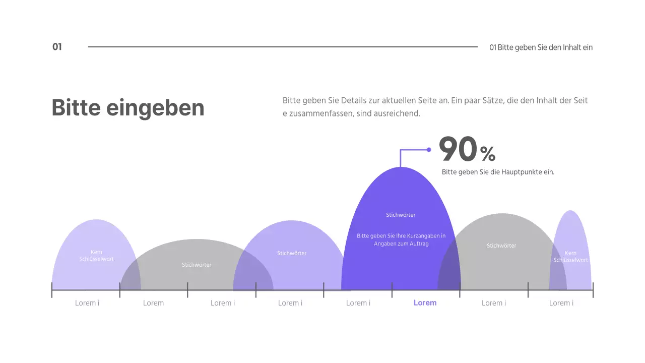 Lila einfaches Konzept Chart Design
