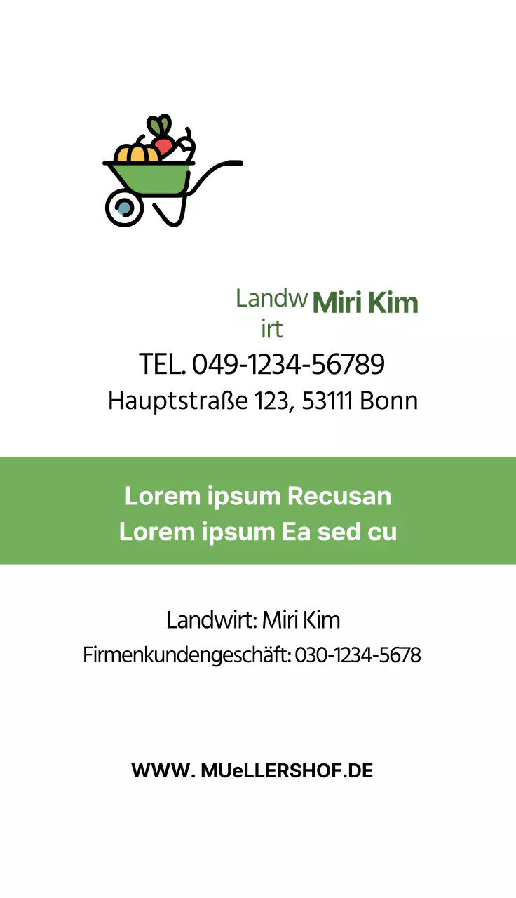 Grüne Illustration Neat Farm