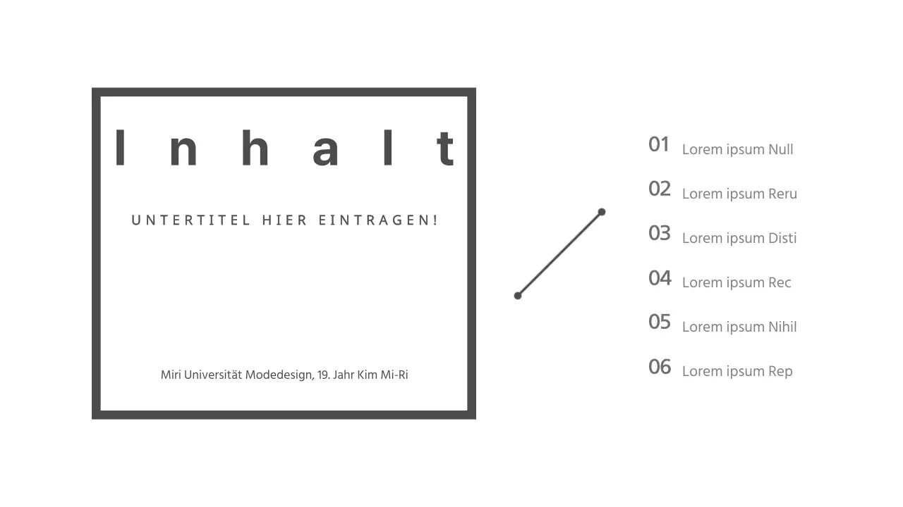 Einfache Präsentation