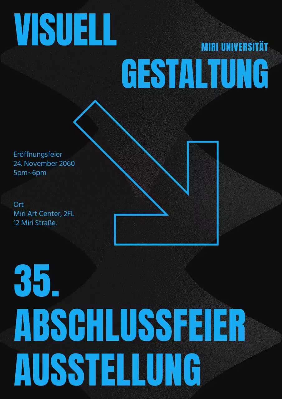 Abschlussausstellung von Typografie und Pfeilspitzen