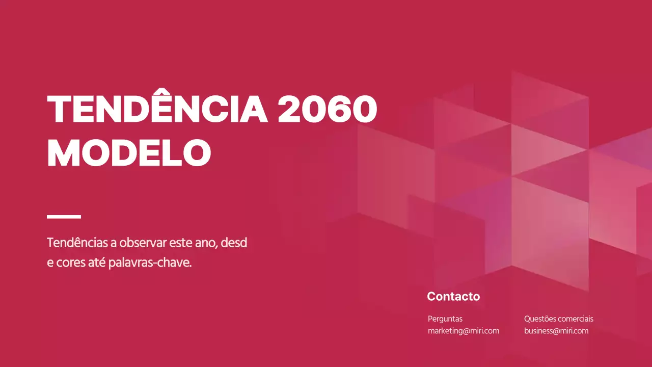 Plano simples de previsão de tendências de cores magenta e rosa para este ano