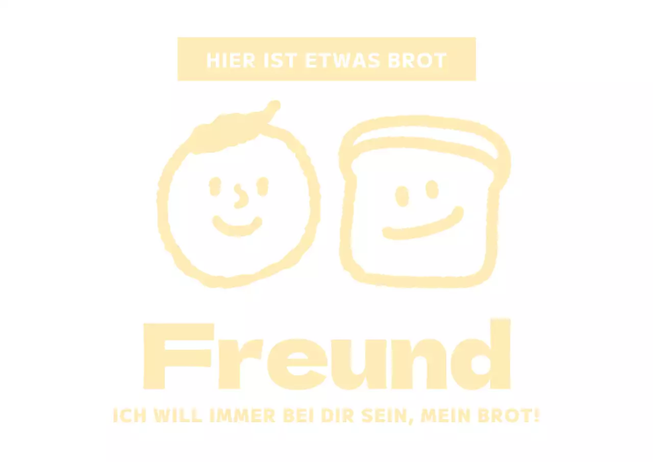 Saubere Bäckerei Design mit einem niedlichen gelben Menschen und Brot Illustration