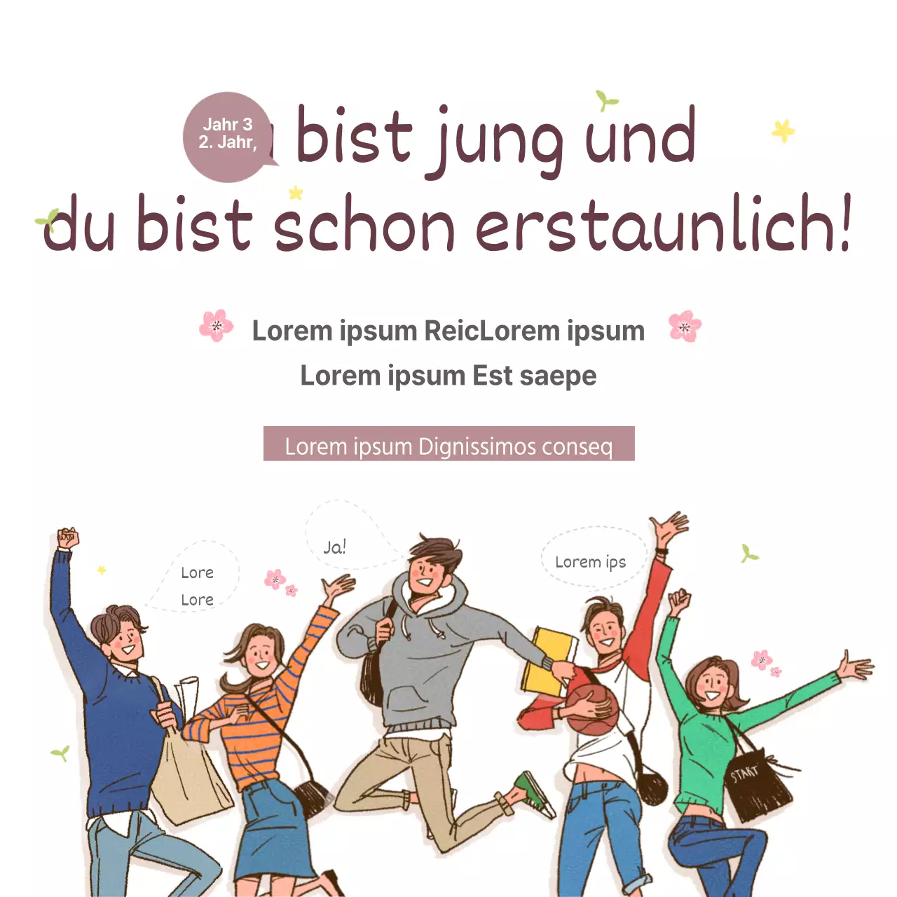Wir wünschen der ganzen Schule einen Jackpot
