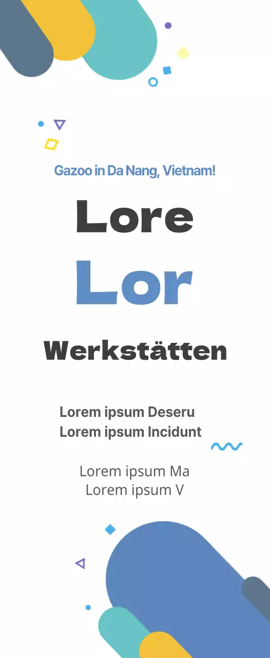 Ein sauberer und niedlicher Stil in Hellblau und Schwarz Workshop-Informationen für die zweite Jahreshälfte