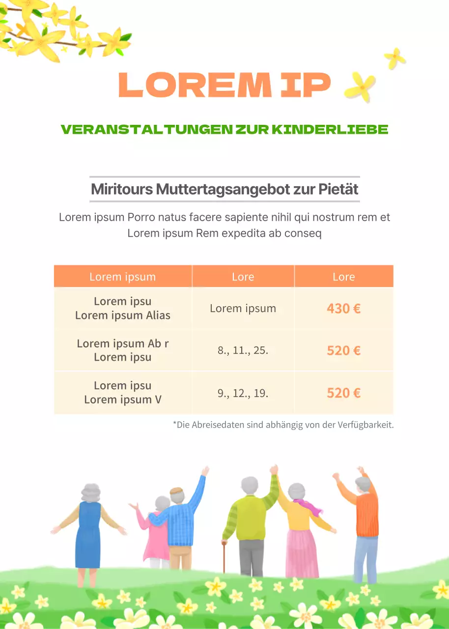 Pop-up-Vorschau auf unsere Muttertagsreise-Specials Reisen der Eltern