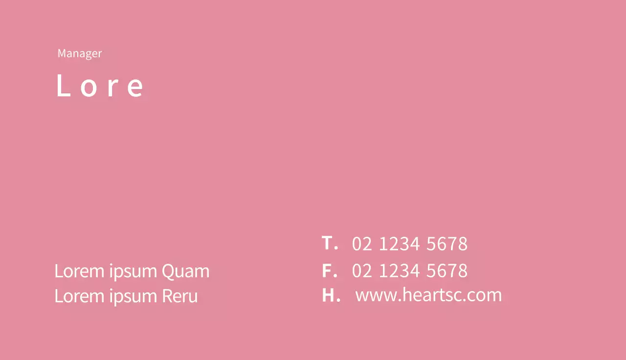 Saubere Mutterschaft Krankenhaus Visitenkarte mit rosa Illustration