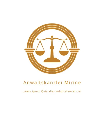 Kanzleischild mit einfachem Logo