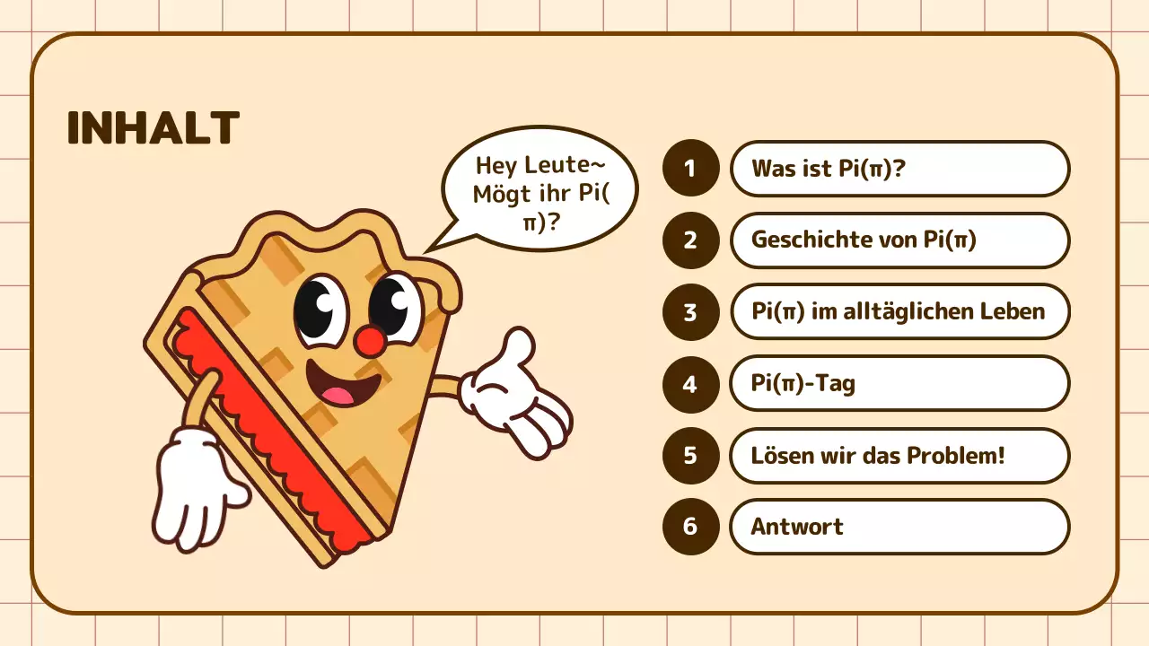 Niedlicher Cartoon Umfassende Bildung in Beige und Braun