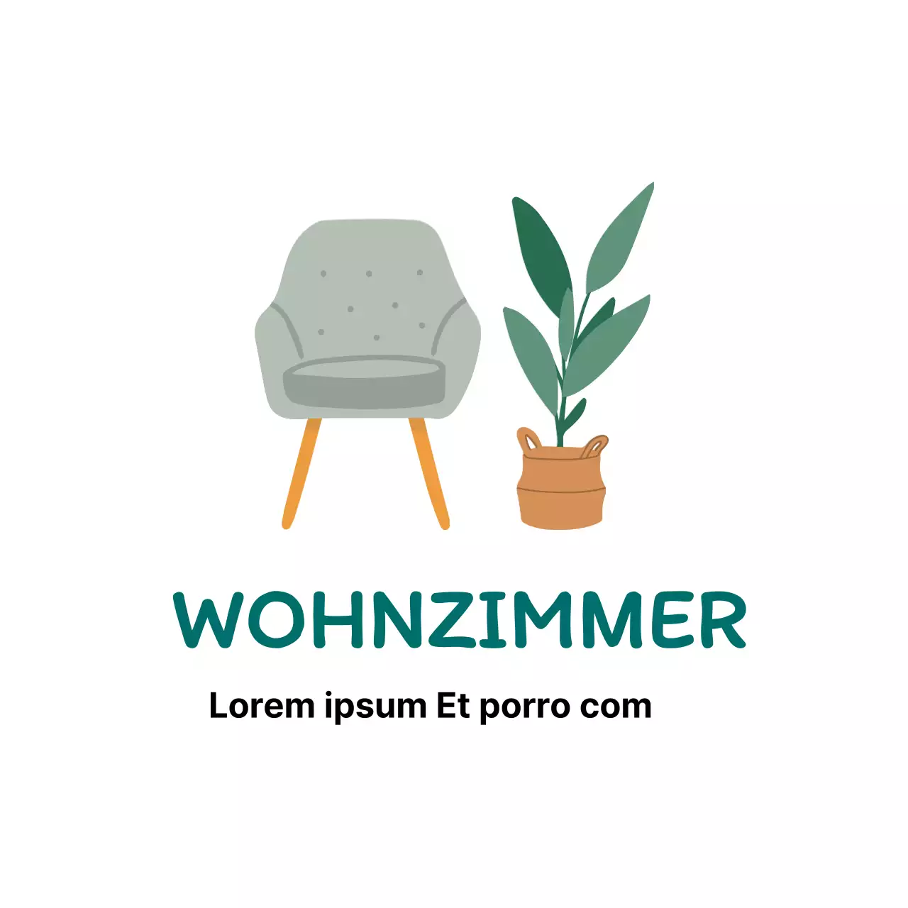 Graue Illustration saubere Innenetiketten