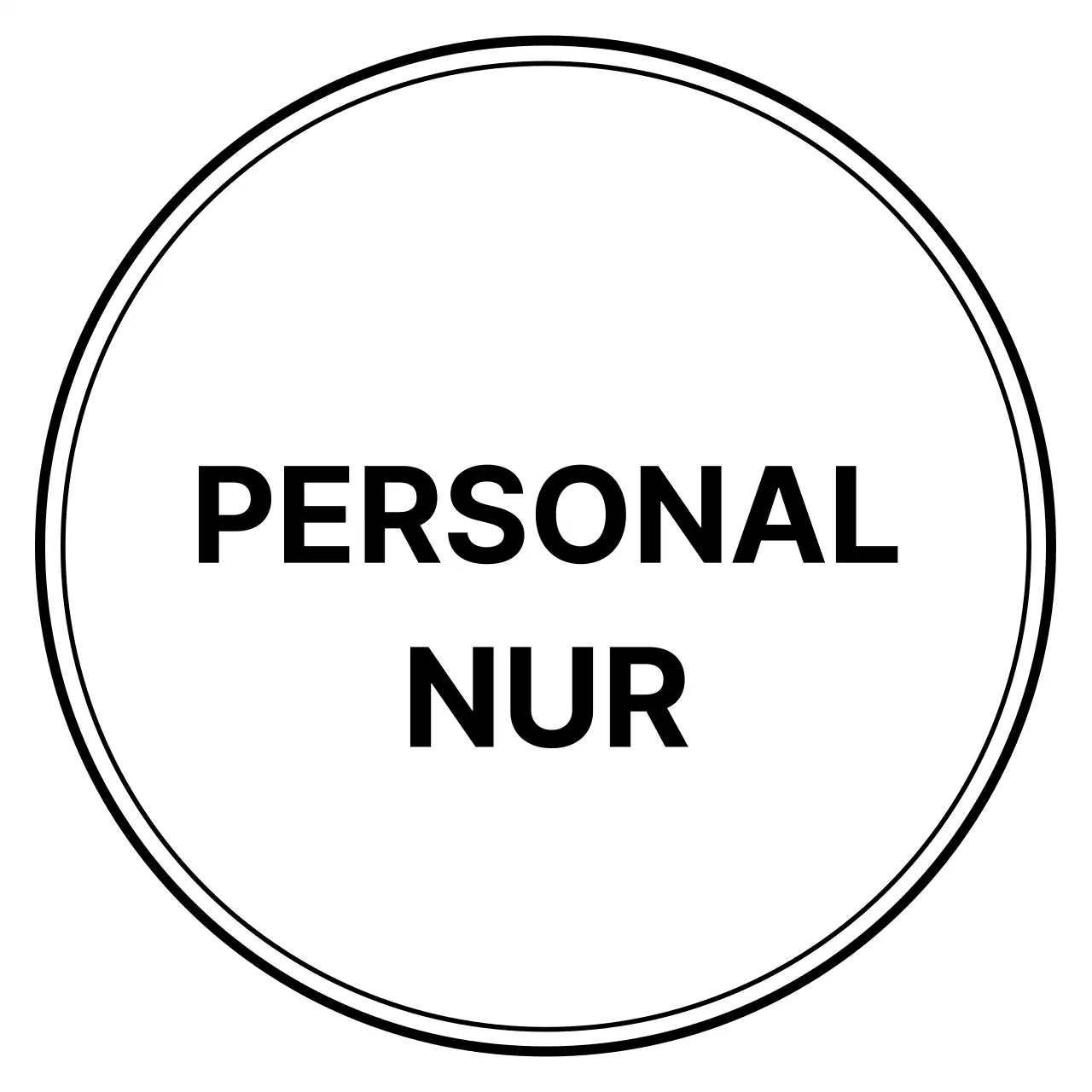 Schlichter, sauberer Stil in Schwarz und Weiß Beschilderung für den nicht-öffentlichen Bereich