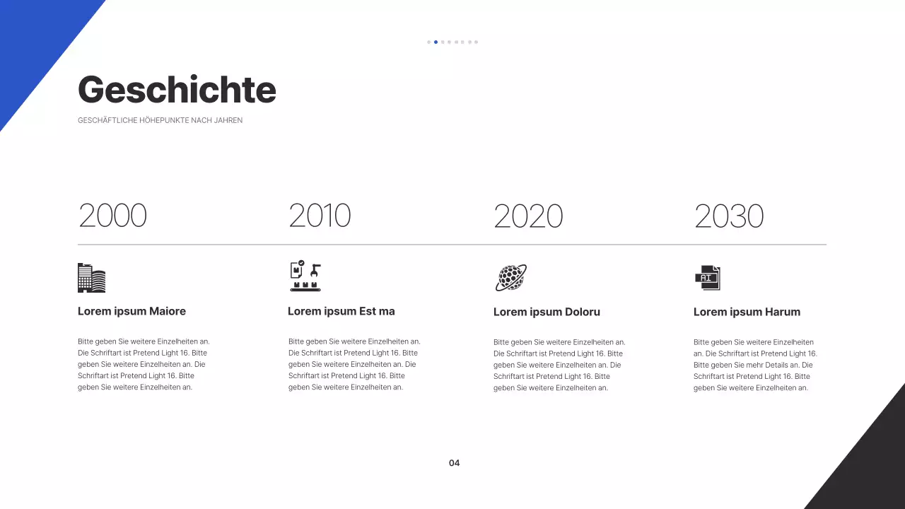 Diagonales Muster Bericht mit Schwarz-Blau-Ton