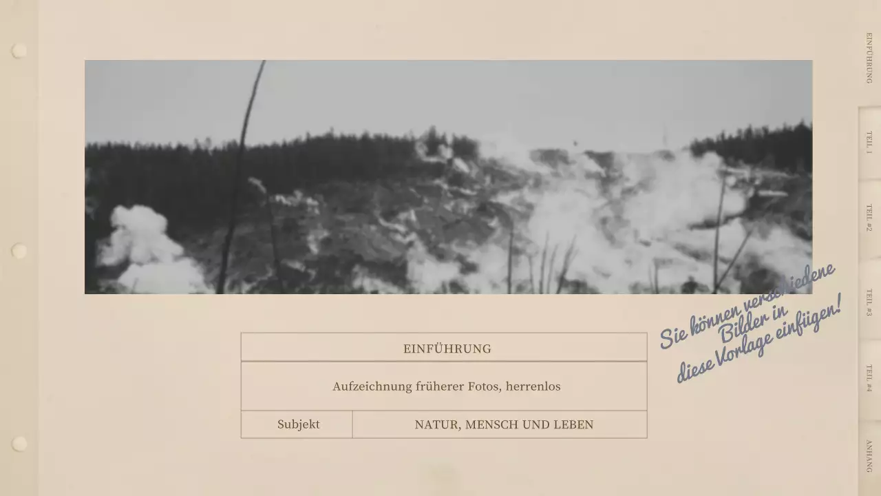 Ein beigefarbenes Retro-Fotobuch im Vintage-Look