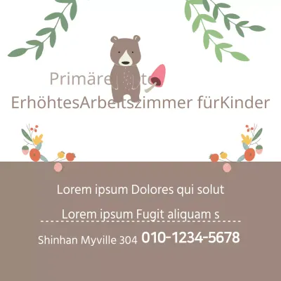 Erhöhtes Arbeitszimmer für Kinder