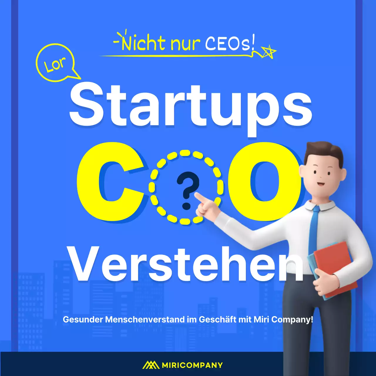 Navy und blau 3D solide ordentlich Startup Business Trivia KarteNews