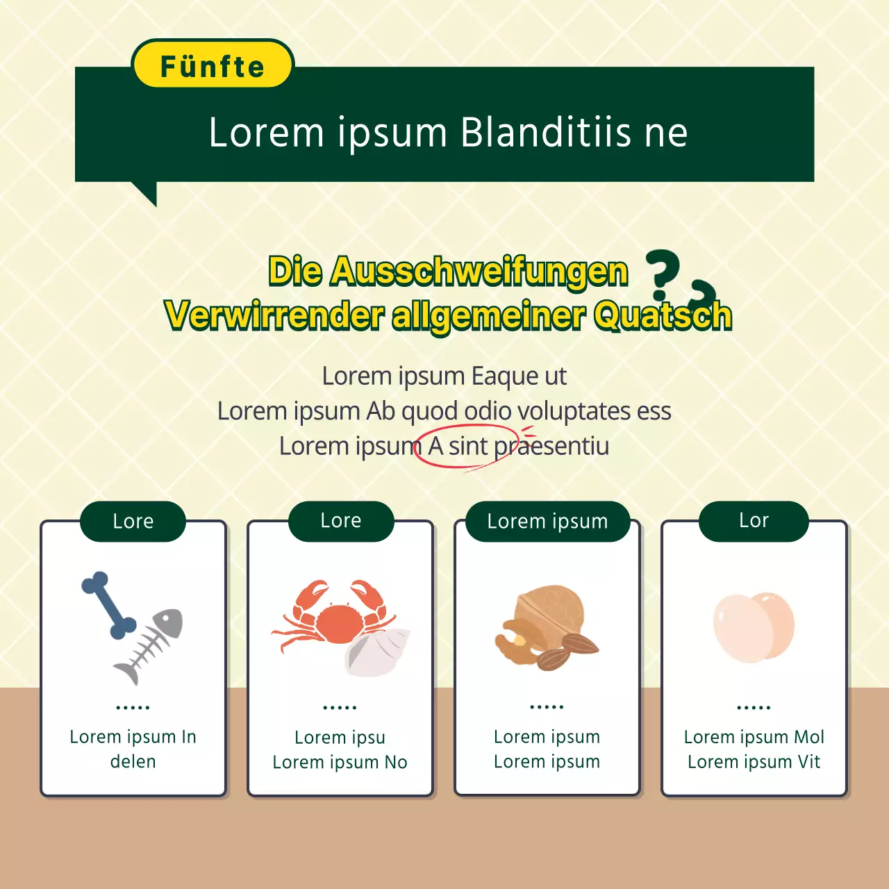 Gelb und grün illustrierte Tipps zur Lebensmittelverschwendung