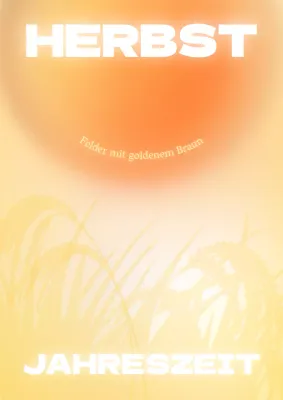 Herbstliche Ernte im Trend mit Orangen und Gelben Post