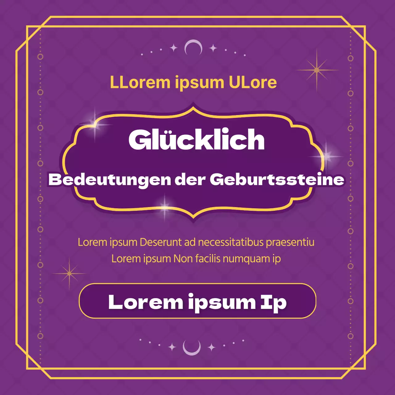 Lila Tarotkarte Konzept Geburtsstein KartenNews Design