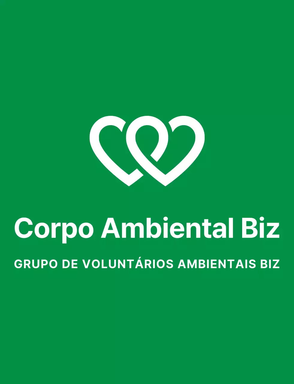 Logótipo com símbolo de voluntário limpo em verde claro e azul marinho para organizações de campanha ambiental a nível mundial