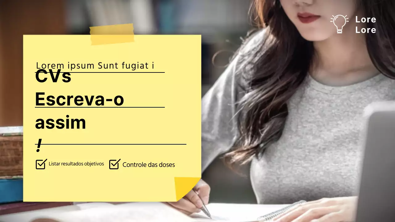 Como escrever um currículo com um conceito de bloco de notas Miniatura do YouTube